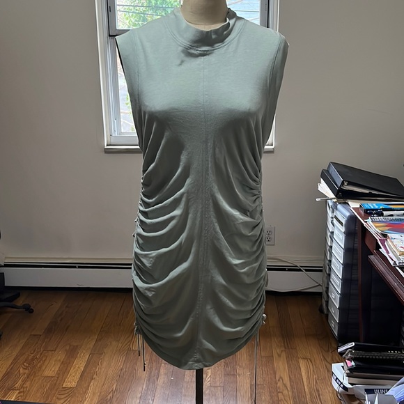 T By Alexander Wang Ruched T-shirt Dress SZ M, Same Day Ship❤️ - Picture 1 of 6